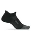 Feetures Merino 10 Light Cushion No Show Tab Socks Charcoal
